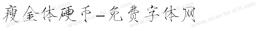 瘦金体硬币字体转换