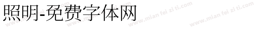照明字体转换