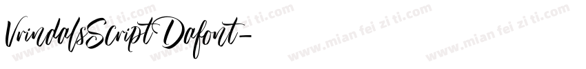 VrindalsScriptDafont字体转换