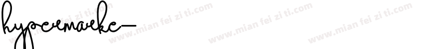 hypermarke字体转换