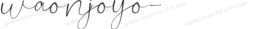 waonjoyo字体转换