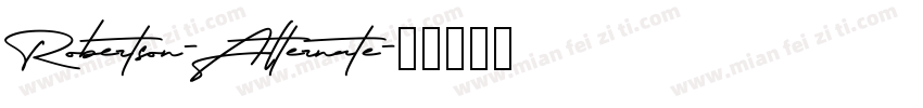 Robertson-Alternate字体转换