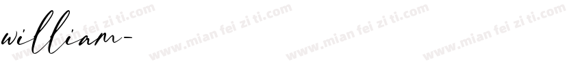 william字体转换