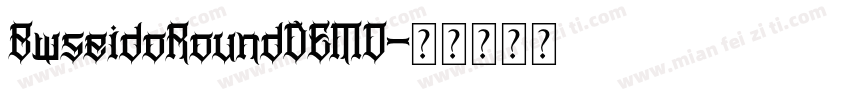 BwseidoRoundDEMO字体转换