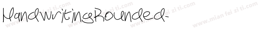 HandwritingRounded字体转换