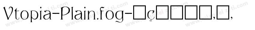 Vtopia-Plain.fog字体转换