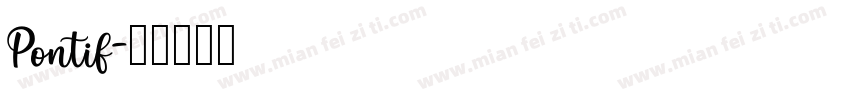 Pontif字体转换