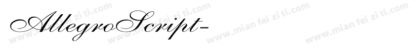 AllegroScript字体转换