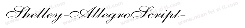 Shelley-AllegroScript字体转换