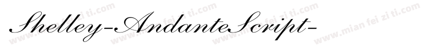 Shelley-AndanteScript字体转换