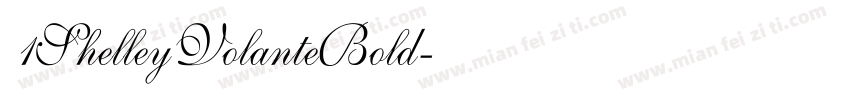 1ShelleyVolanteBold字体转换