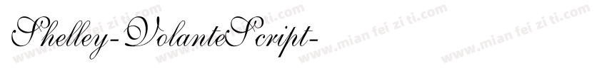 Shelley-VolanteScript字体转换