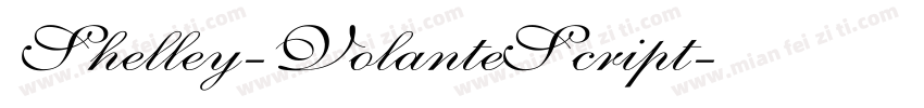 Shelley-VolanteScript字体转换