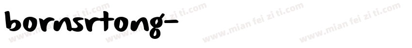 bornsrtong字体转换