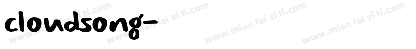 cloudsong字体转换