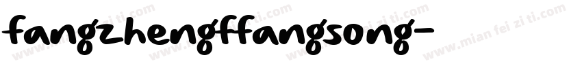 fangzhengffangsong字体转换