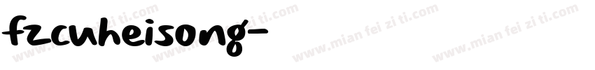 fzcuheisong字体转换