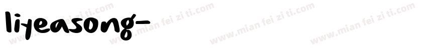 liyeasong字体转换