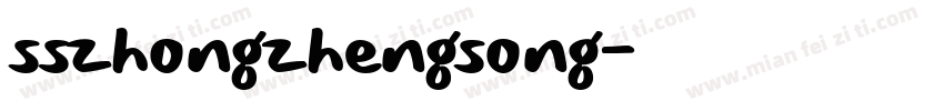sszhongzhengsong字体转换