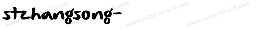 stzhangsong字体转换