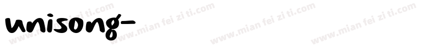 unisong字体转换