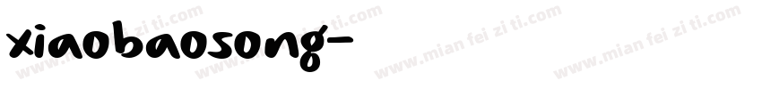 xiaobaosong字体转换