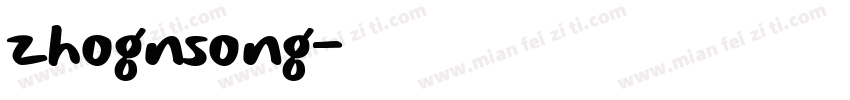 zhognsong字体转换