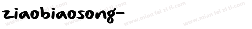 ziaobiaosong字体转换