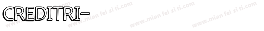 CREDITRI字体转换