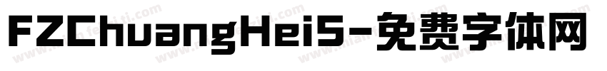 FZChuangHeiS字体转换