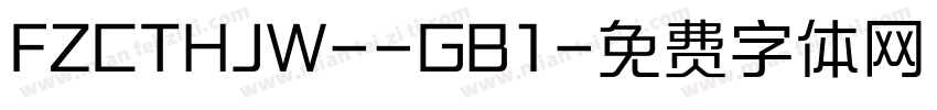 FZCTHJW--GB1字体转换