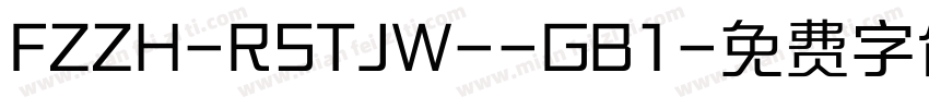FZZH-RSTJW--GB1字体转换