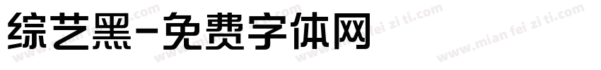综艺黑字体转换
