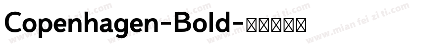 Copenhagen-Bold字体转换