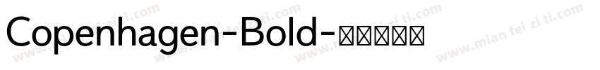 Copenhagen-Bold字体转换