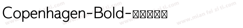 Copenhagen-Bold字体转换
