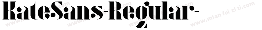 KateSans-Regular字体转换
