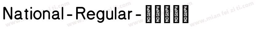 National-Regular字体转换