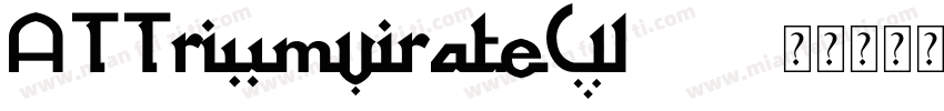 ATTriumvirateW03字体转换