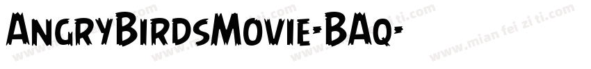 AngryBirdsMovie-BAq字体转换
