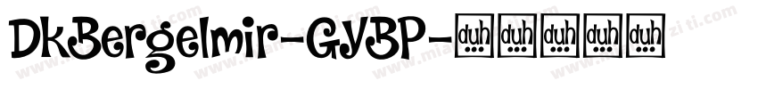 DkBergelmir-GYBP字体转换