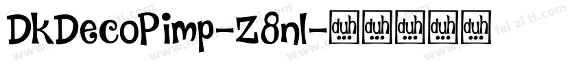 DkDecoPimp-Z8nl字体转换