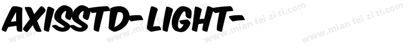 axisstd-light字体转换