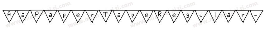 AaPaperTapeRegular字体转换