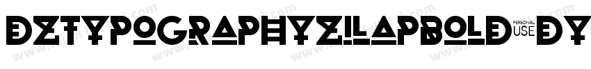 DzTypographyZilapBold-DynW字体转换