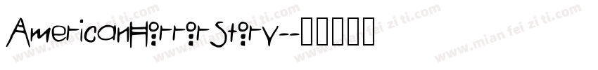 AmericanHorrorStory-字体转换