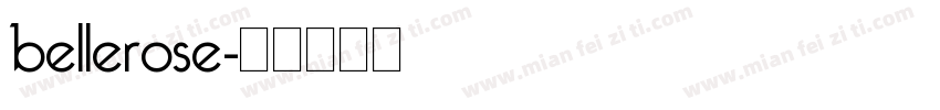 bellerose字体转换