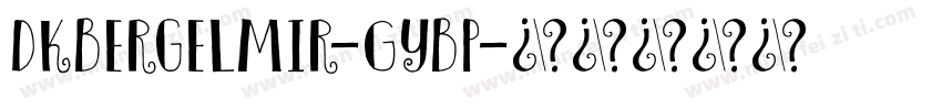 DkBergelmir-GYBP字体转换