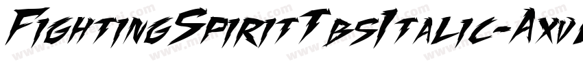FightingSpiritTbsItalic-AxvL字体转换
