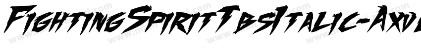 FightingSpiritTbsItalic-AxvL字体转换